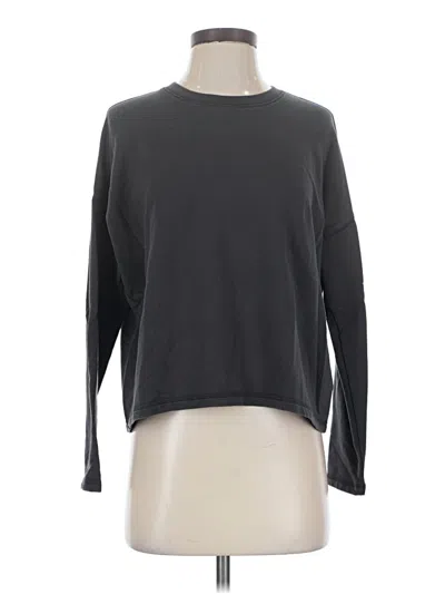 Pre-owned Mwl By Madewell Long Sleeve T-shirt In Gray