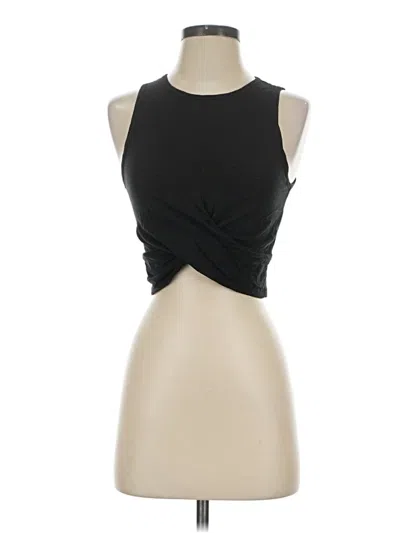 Pre-owned Mwl By Madewell Sleeveless Top Black Halter Neckline Tops