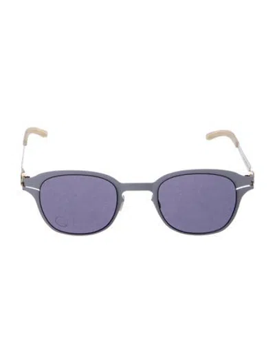 Pre-owned Mykita Round Tinted Sunglasses In Purple