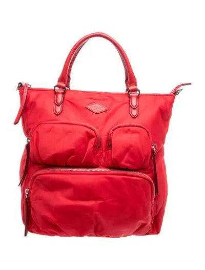 Pre-owned Mz Wallace Nylon Backpack In Red