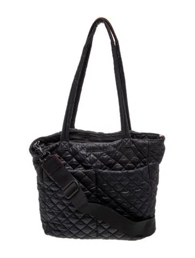 Pre-owned Mz Wallace Quilted Shoulder Bag In Black