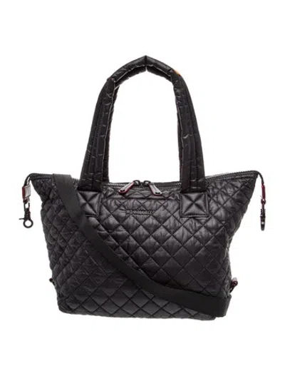 Pre-owned Mz Wallace Quilted Tote In Black