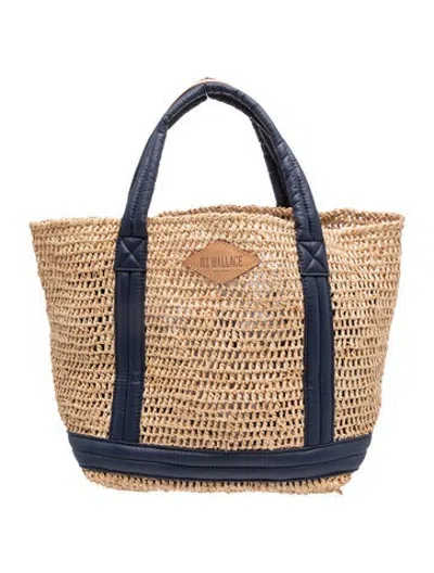 Pre-owned Mz Wallace Straw Tote In Neutrals