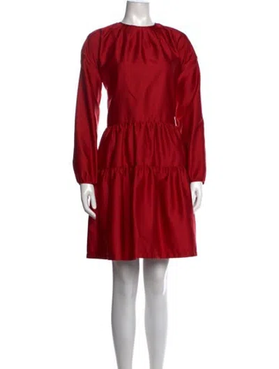 Pre-owned N°21 Crew Neck Mini Dress In Red