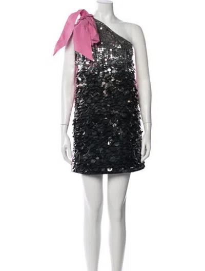 Pre-owned N°21 Patterned Mini Dress W/ Tags In Black