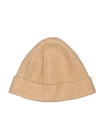 Pre-owned Naadam Beanie Hat In Tan