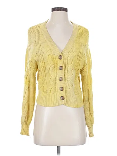 Pre-owned Naadam Cardigan Sweater In Yellow
