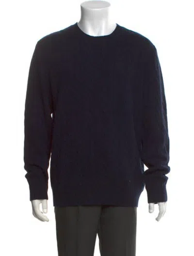 Pre-owned Naadam Cashmere Crew Neck Pullover In Blue