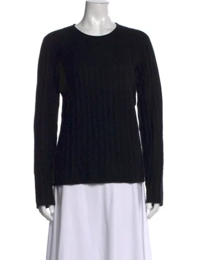 Pre-owned Naadam Cashmere Crew Neck Sweater In Black