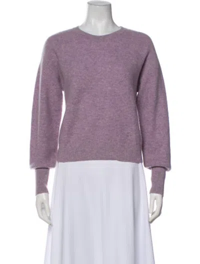 Pre-owned Naadam Cashmere Scoop Neck Sweater In Purple