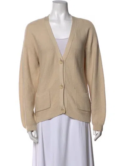 Pre-owned Naadam Open Front Sweater In Neutrals