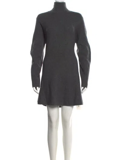 Pre-owned Naadam Wool Mini Dress W/ Tags In Grey