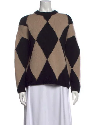 Pre-owned Naadam Wool Patterned Sweater In Neutrals