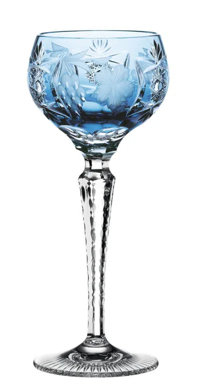 Nachtmann Traube Crystal Glass Handmade Wine Hock In Blue