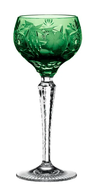 Nachtmann Traube Crystal Glass Handmade Wine Hock In Green