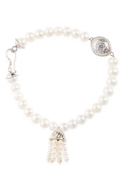 Nackiyé Nackiyè Odalisque Pearl Anklet In White