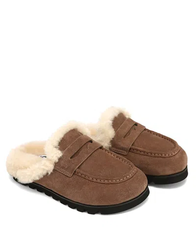 Naked Wolfe Women's Corded Mules In Brown