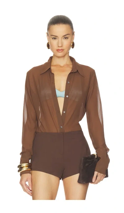 Nakedvice The Ariel Shirt In Mocha