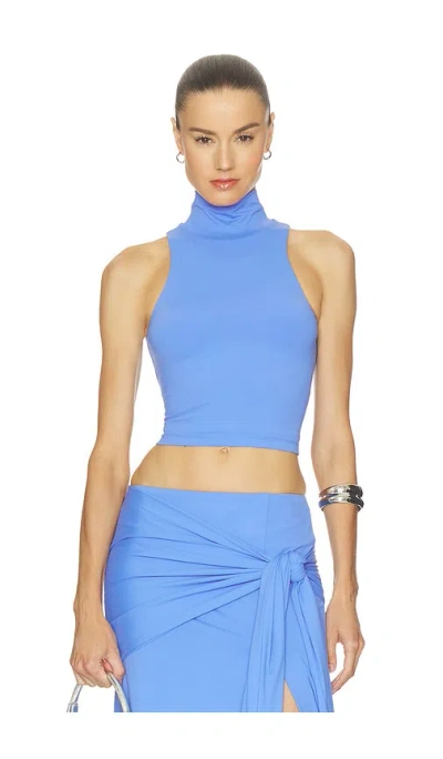 Nakedvice The Olsen Top In Cornflower Blue