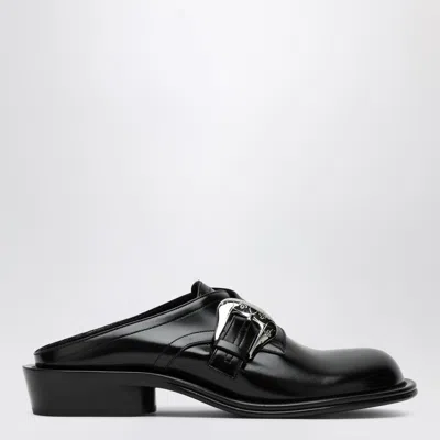 Namacheko Black Leather Shoes With Buckle