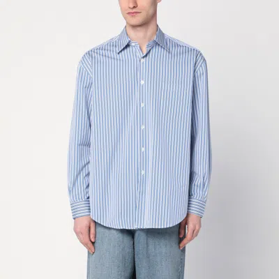 Namacheko Light Blue Striped Cotton Shirt