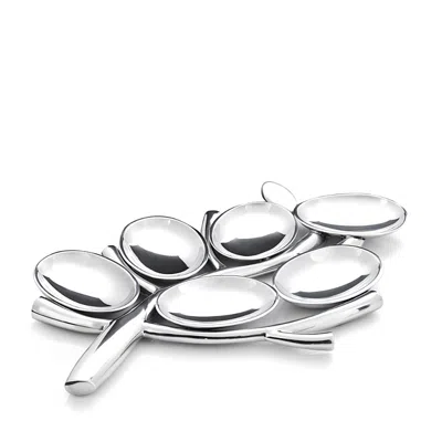 Nambe Tree Of Life Seder Plate In Silver