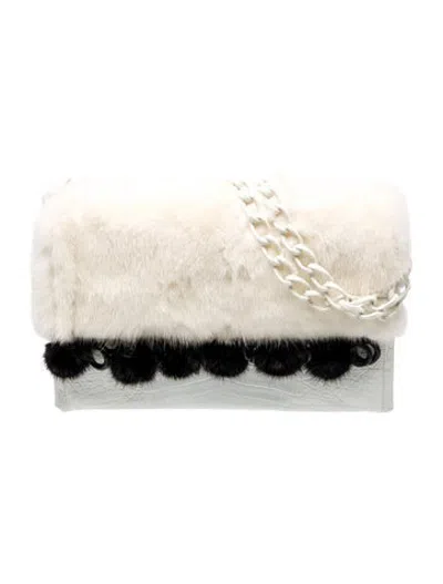 Pre-owned Nancy Gonzalez Crocodile Shoulder Bag In Neutrals