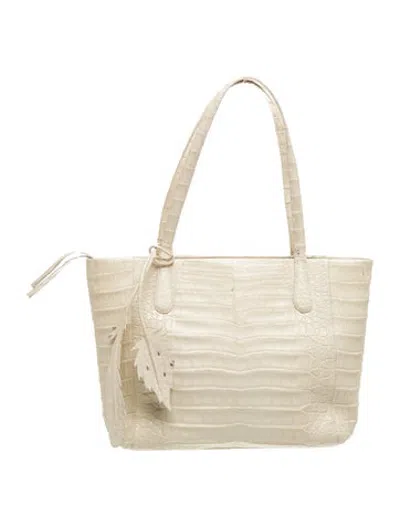 Pre-owned Nancy Gonzalez Crocodile Tote In Neutrals