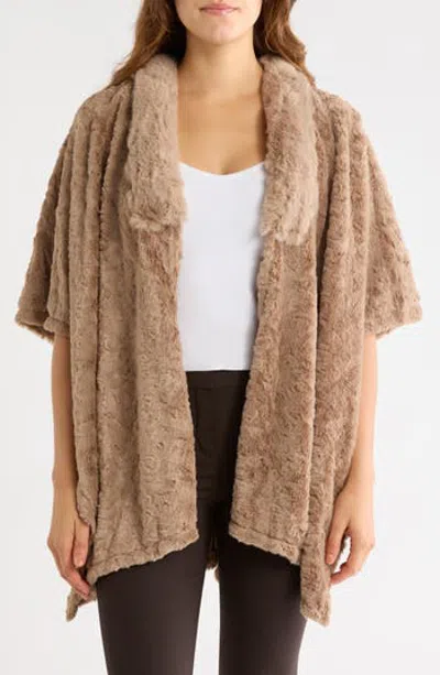 Nanette Lepore Diamond Pointelle Poncho In Neutral