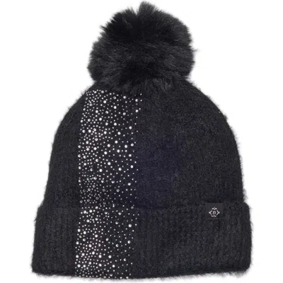 Nanette Lepore Embellished Faux Fur Pom Beanie In Multi