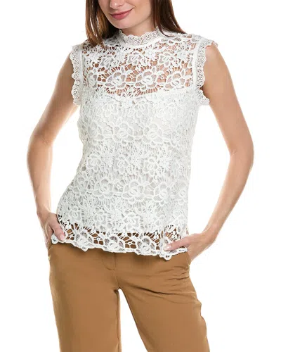 Nanette Lepore Lace Top In Beige
