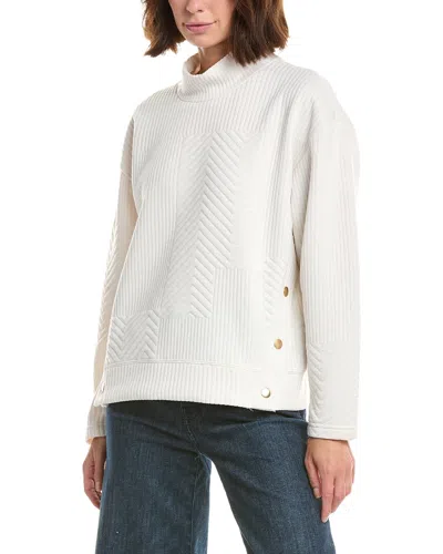 Nanette Lepore Nanette  Chevron Mock Neck Sweater In Animal Print