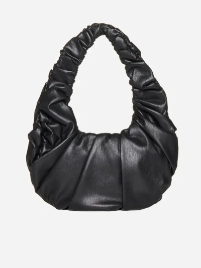 Nanushka Anja Baguette Vegan Leather Bag In Black