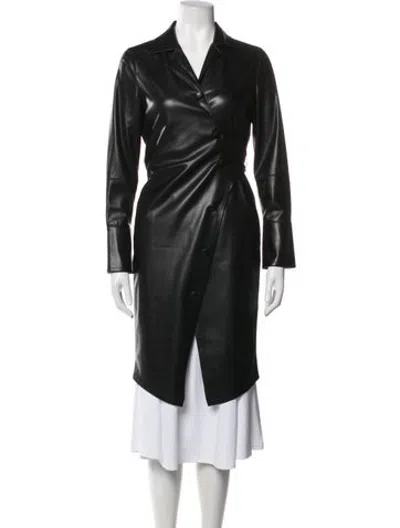 Pre-owned Nanushka Coat In Black