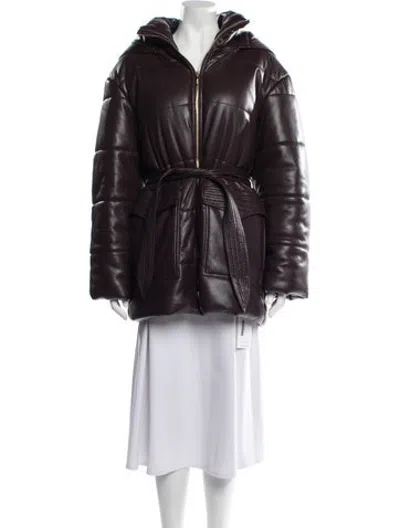 Pre-owned Nanushka Down Coat In Purple