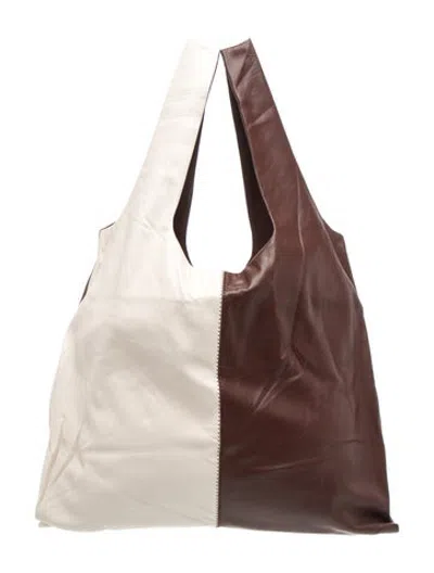 Pre-owned Nanushka Leather Tote In Neutrals