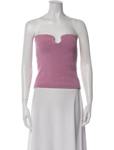 Pre-owned Nanushka Plunge Neckline Sleeveless Top In Pink