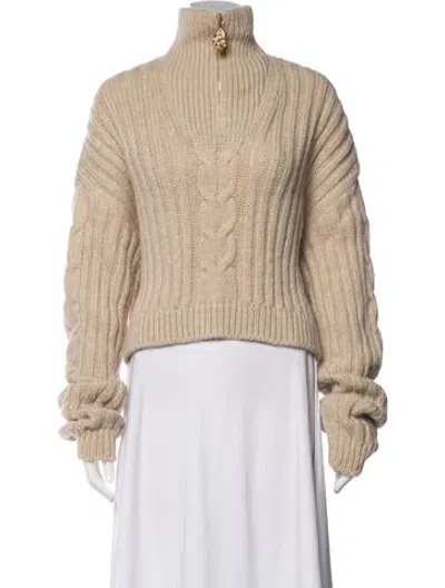 Pre-owned Nanushka Turtleneck Sweater In Neutrals