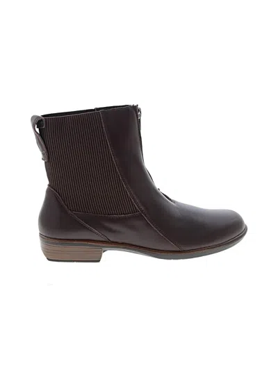 Pre-owned Naot Ankle Boots In Burgundy
