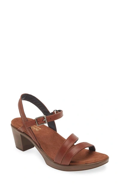 Naot Bounty Sandal In Soft Chestnut Leather