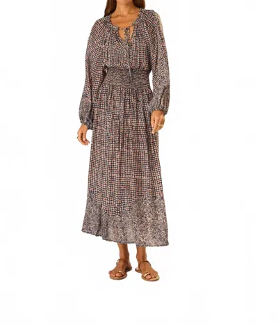 Natalie Martin Bella Maxi Skirt In Delphi Ink In Brown