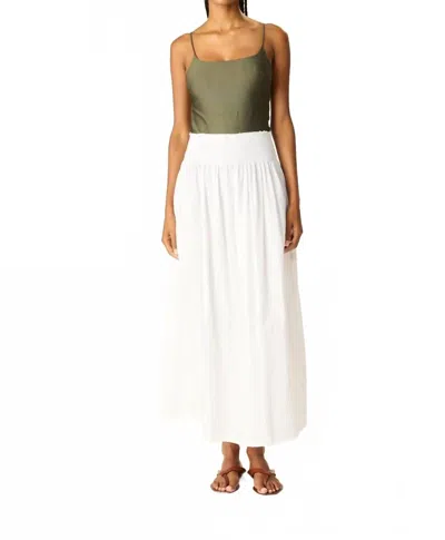 Natalie Martin Bella Maxi Skirt In Flat White