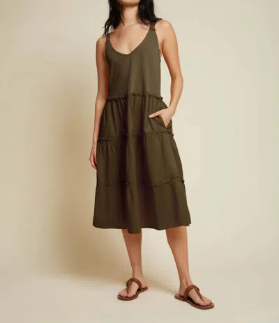 Nation Ltd Hannah Dress In Seaweed In Green