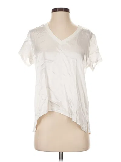 Pre-owned Nation Ltd Short Sleeve Blouse In Ivory
