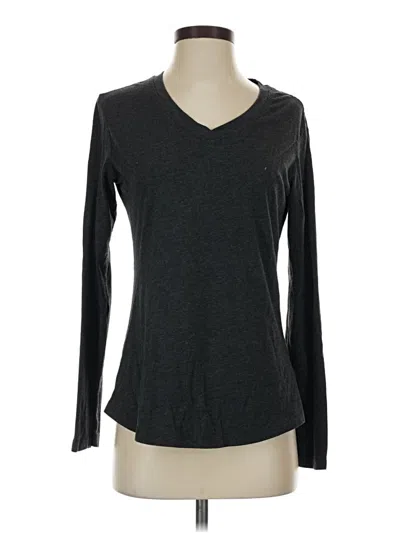 Pre-owned Natural Reflections Long Sleeve T-shirt In Gray