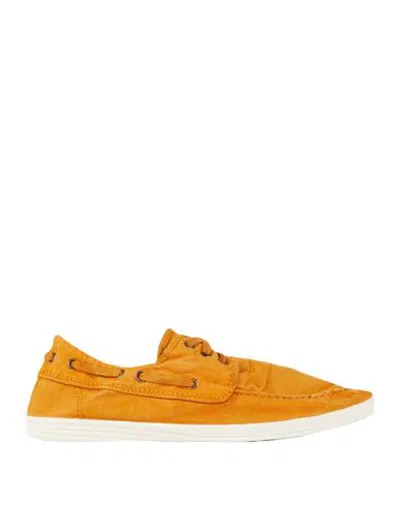Natural World Man Loafers Ocher Size 13 Organic Cotton In Yellow