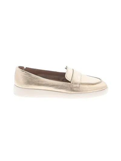 Pre-owned Naturalizer Flats In Gold
