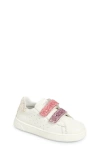 Naturino Kids' Hasselt Sneaker In White-fuchsia-platinum