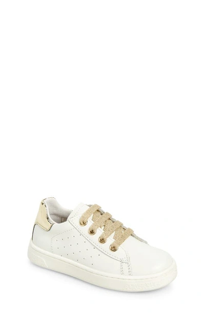 Naturino Kids' Hasselt Zip Sneaker In White-platinum