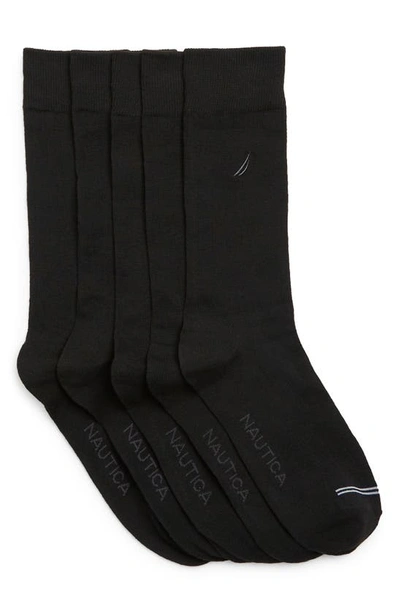 Nautica 5-pack Dress Socks In Black